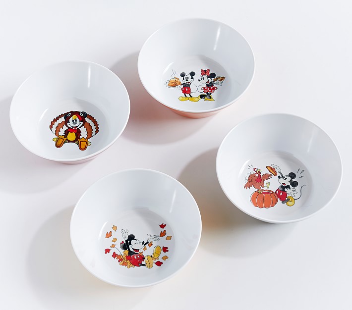 Disney Mickey Mouse Thanksgiving Bowls