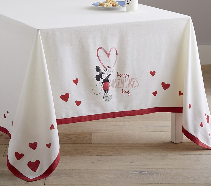 Disney Mickey Mouse Valentines Tablecloth