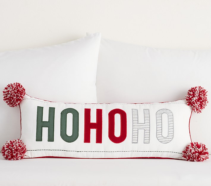 Ho Ho Ho Lumbar Pillow