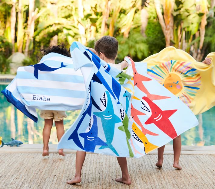 Pottery barn kids hooded best sale beach towel