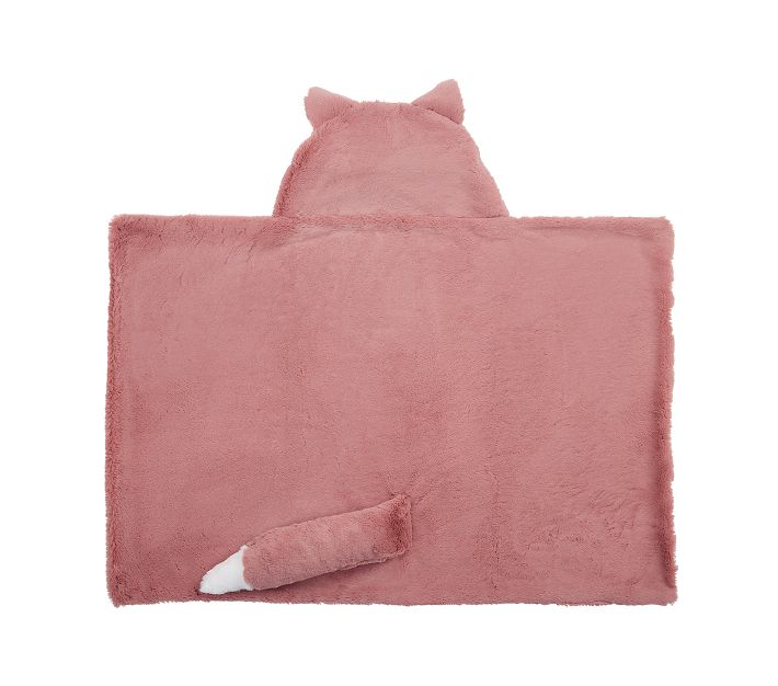 Fox Faux Fur Baby Hooded Towel