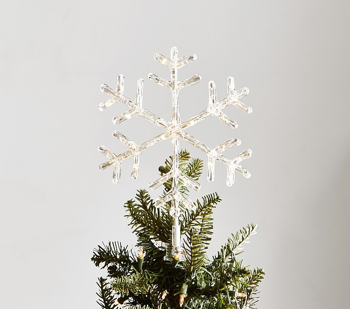 Light-Up Snowflake Tree Topper
