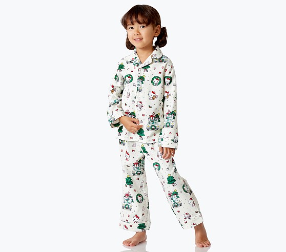 Hello Kitty Sanrio Strap Pajamas Girls Suit Children's Pure Kawaii Hello  Kitty Cotton Thin Section Little Girl Baby Home Clothes