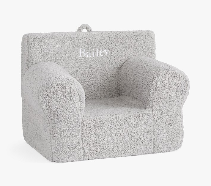 Oversized Anywhere Chair&#174;, Gray Cozy Sherpa Slipcover Only