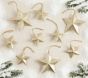 Paper Glitter Stars Ornaments, Set Of 9