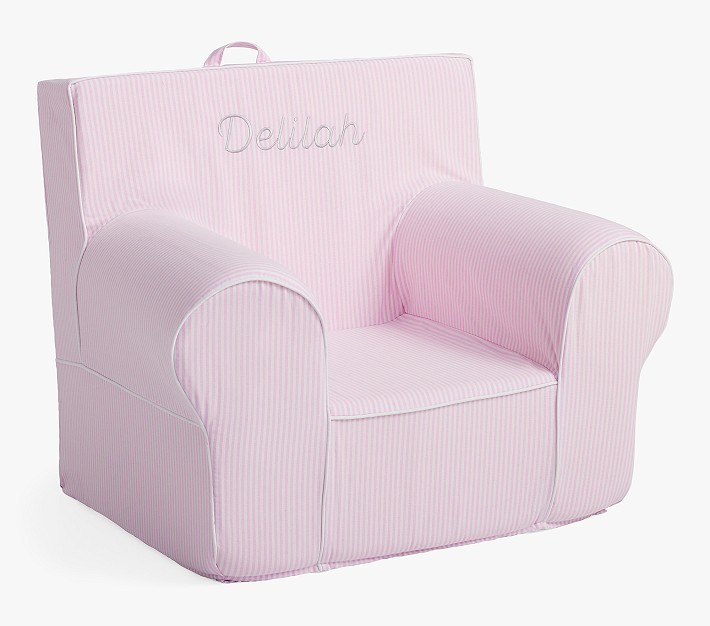 Kids Anywhere Chair&#174;, Pink Oxford Stripe Slipcover Only