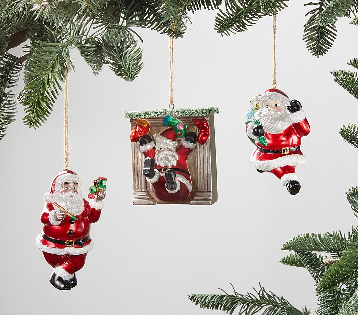 Santa Mercury Ornaments