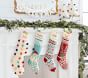 Snowman Merry &amp; Bright Christmas Stocking