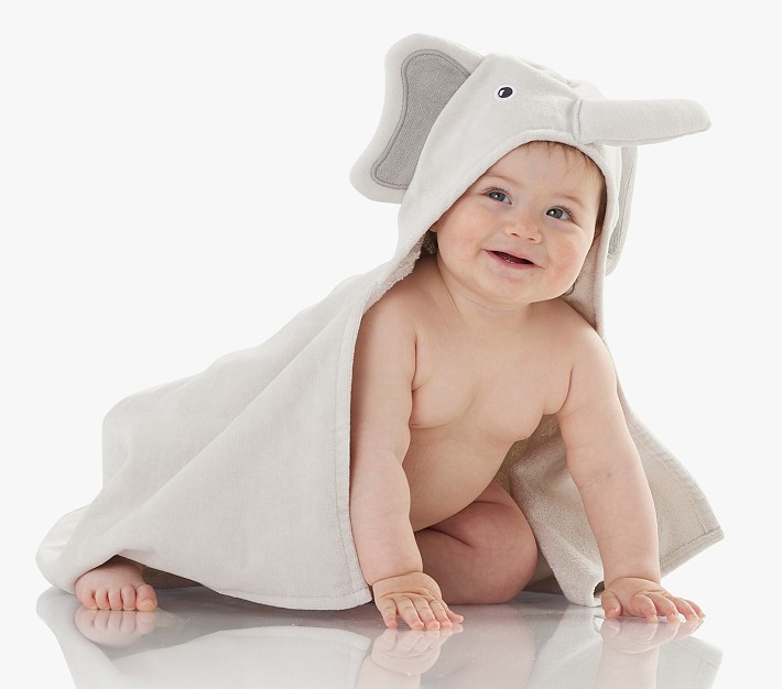 Elephant Baby Hooded Towel