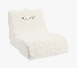 Anywhere Lounger, Ivory Sherpa
