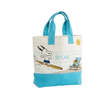 Surfing Snoopy Tote Bag Pottery Barn Kids