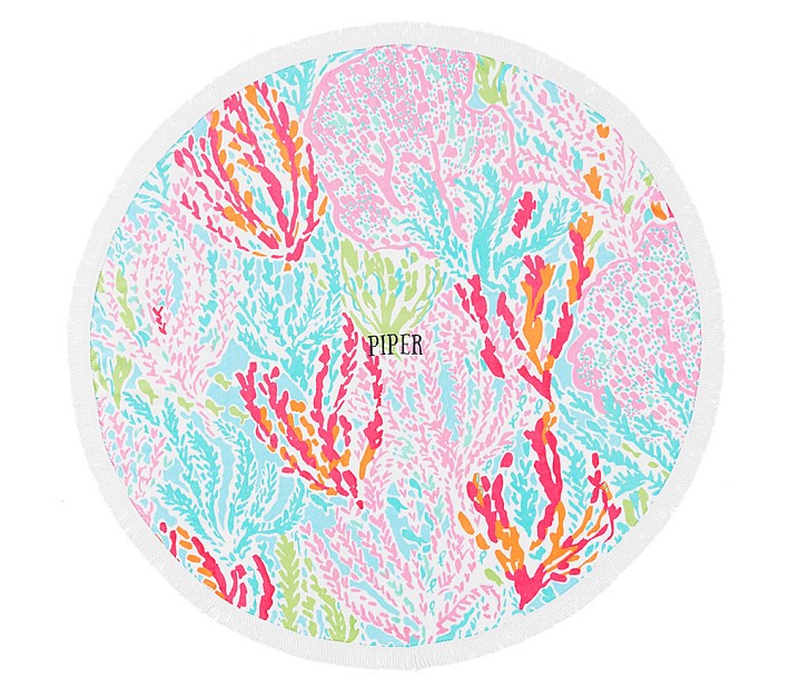 Lilly Pulitzer Let's Cha-Cha Round Family Beach Towel