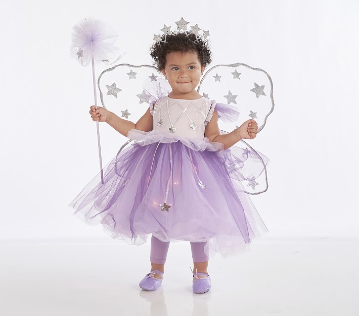Toddler Light Up Lavender Star Magical Fairy Halloween Costume