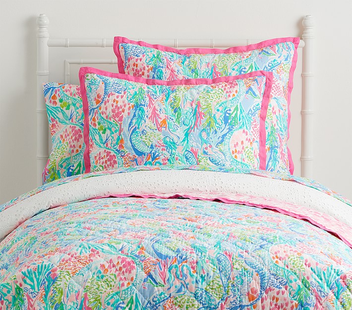 Lilly Pulitzer Mermaid Cove Quilt &amp; Shams
