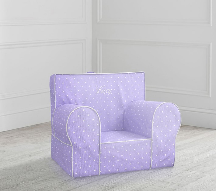 My First Anywhere Chair&#174;, Lavender Pin Dot Slipcover Only