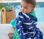 Allover Alligator Baby Beach Hooded Towel