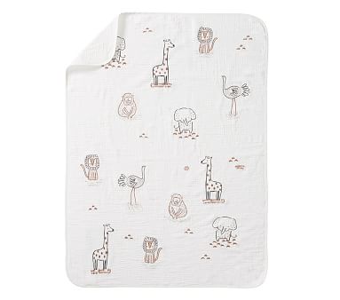 Rowan Muslin Baby Blanket | Pottery Barn Kids