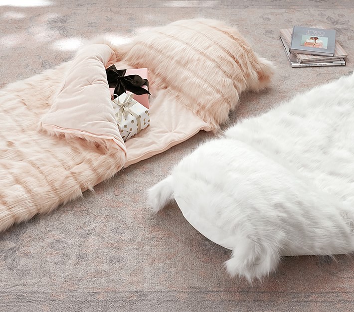 Monique Lhuillier Channel Faux-Fur Sleeping Bag
