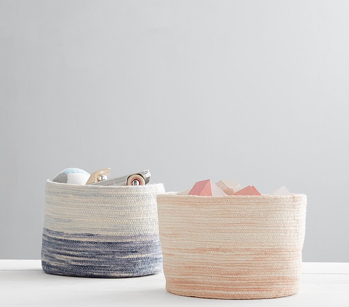 Woven Ombre Storage Baskets