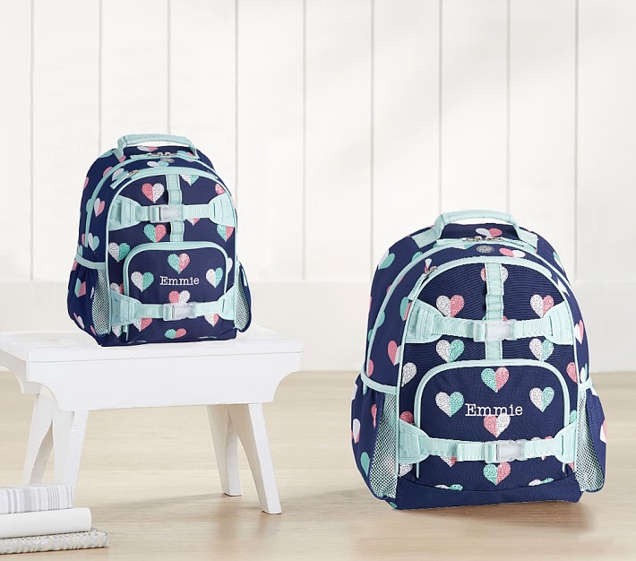 Mackenzie Navy Mod Heart Sequins  Backpacks