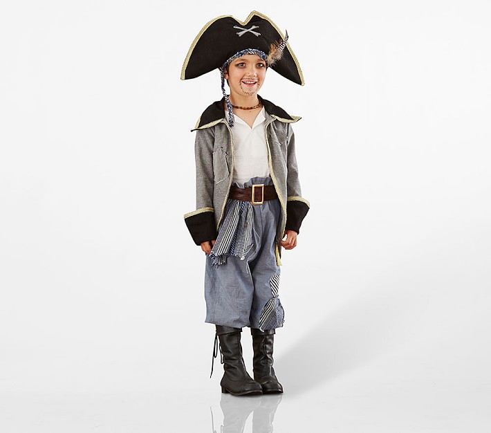 Kids Over-the-Top Blue Pirate Halloween Costume