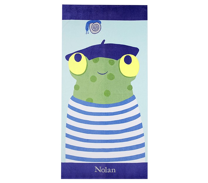 Frog Kid Beach Towel