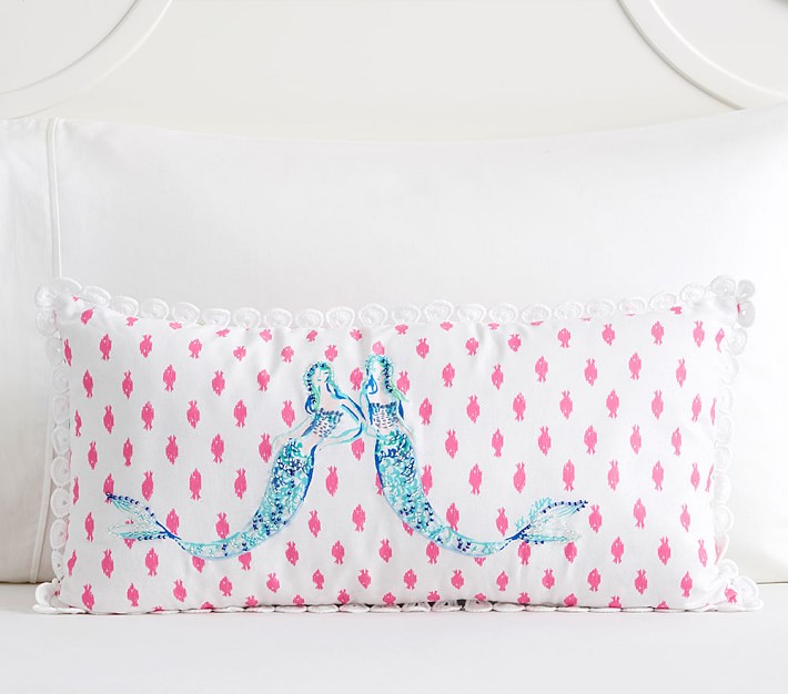 Lilly Pulitzer Mermaid Cove Lumbar Pillow