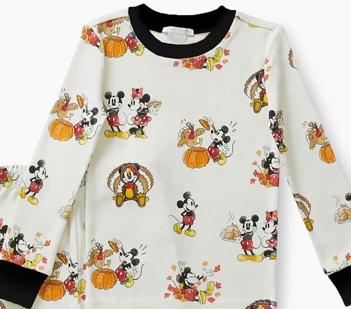 Disney Mickey Mouse Thanksgiving Organic Pajama Set