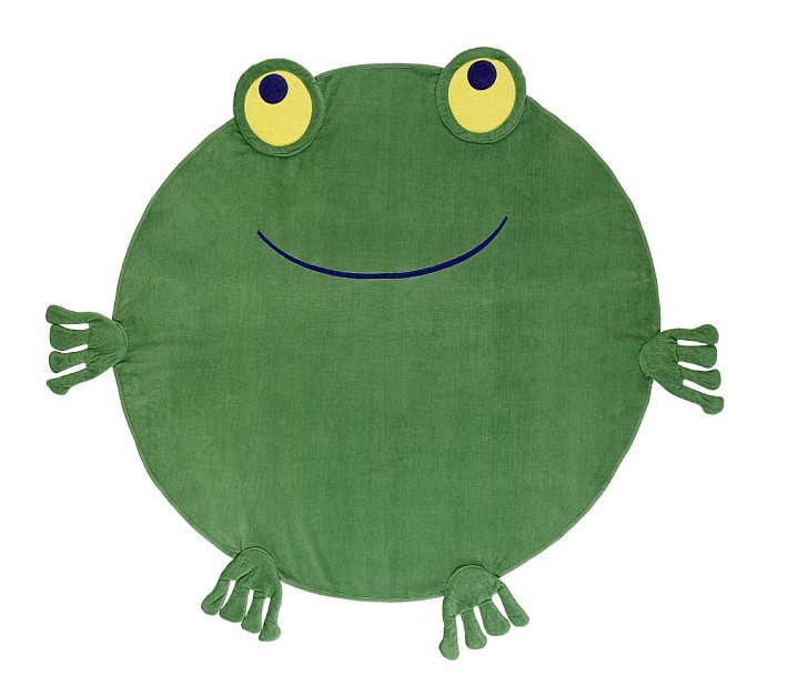 Frog Round Kid Beach Towel