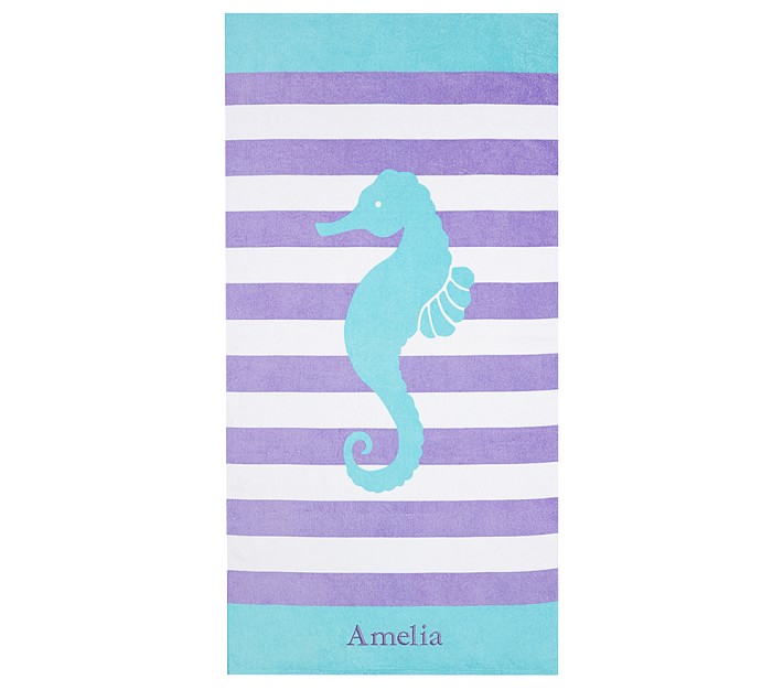 Classic Rugby Seahorse Towel