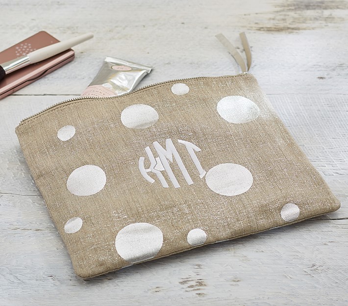 Silver Dots Pouch