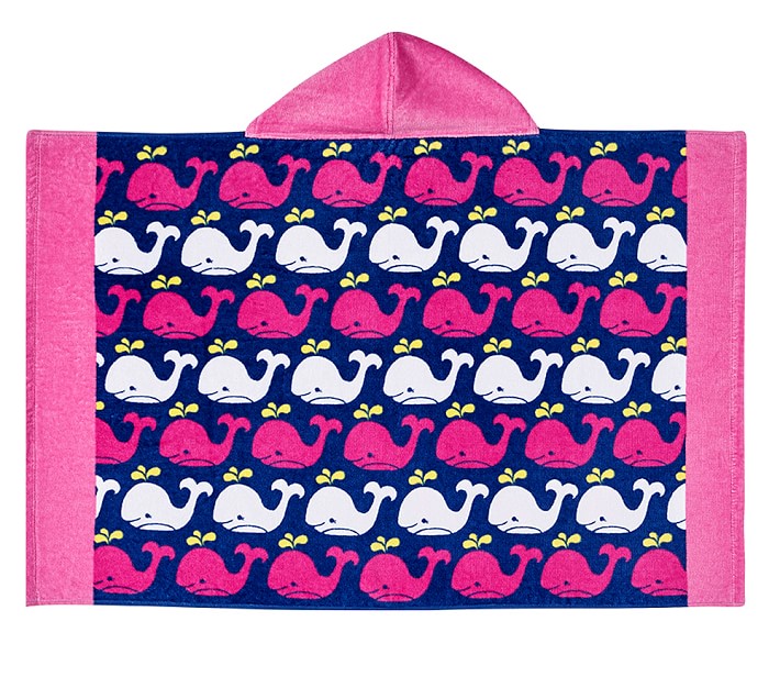 Repeat Whale Baby Beach Hooded Towel