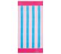 Nantucket Stripe Towel Pink Aqua