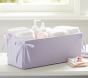 Lavender Gingham Changing Table Storage