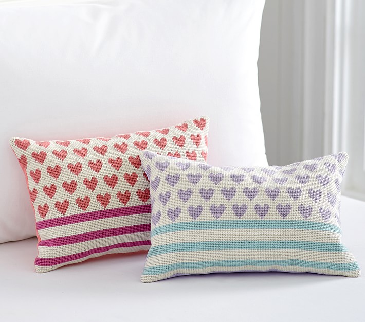 Heart Stripes Pillow