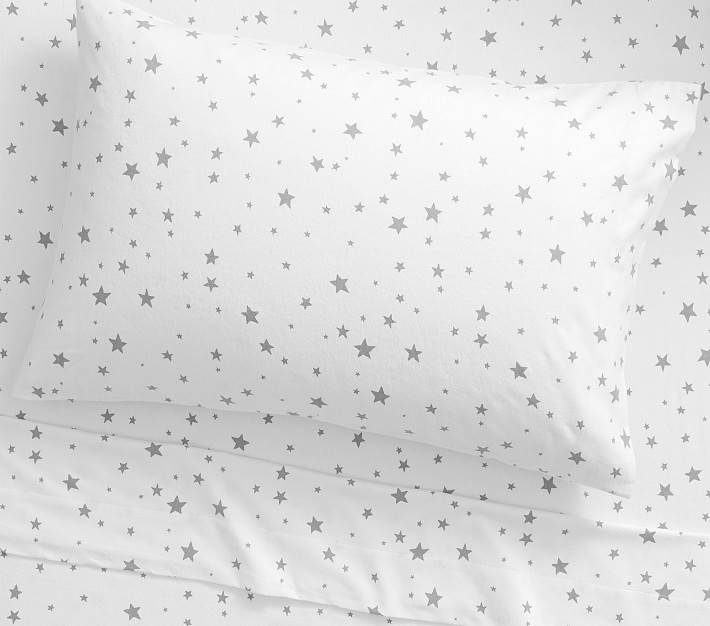 Shining Star Flannel Glow-in-the-Dark Sheet Set &amp; Pillowcases