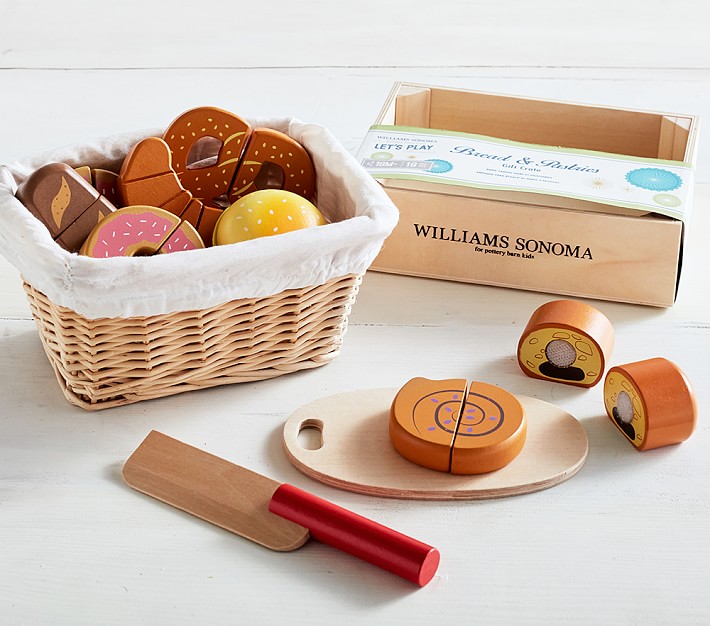 Williams Sonoma Toy Food Crate - Bread and Pastries