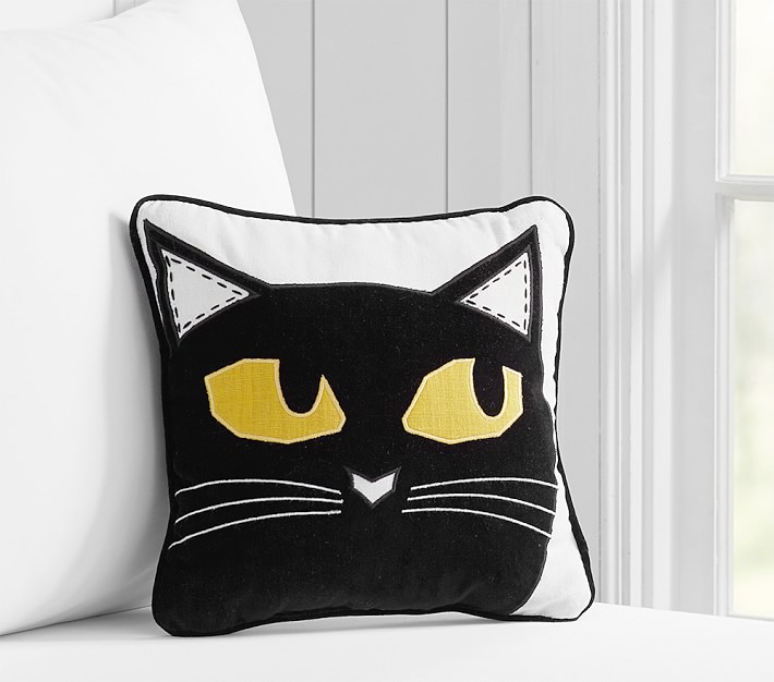 Black Cat Pillow