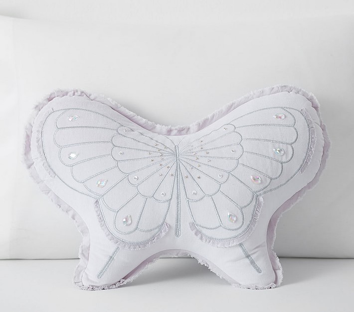 Yvette Butterfly Sequin Pillow
