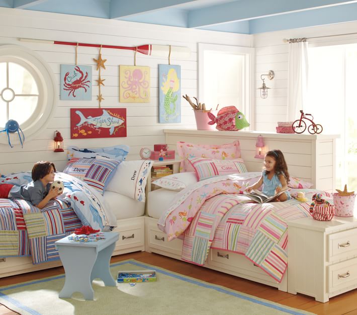 Kids store corner beds