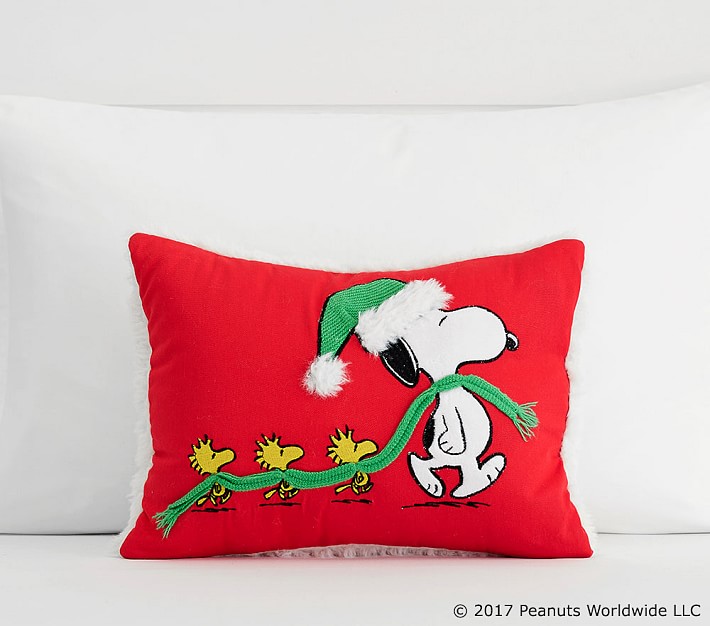 Holiday Snoopy&#174; &amp; Woodstock&#8482; Pillow