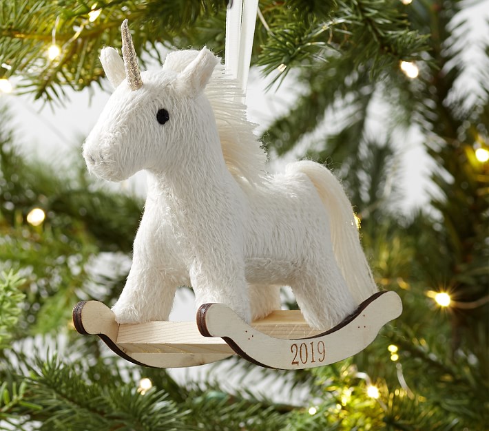 Unicorn Rocker Plush Ornament