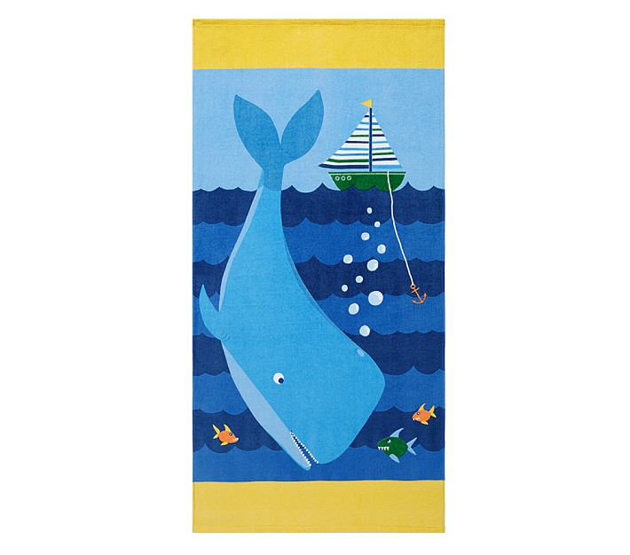Classic Whale Kid Beach Towel Boy