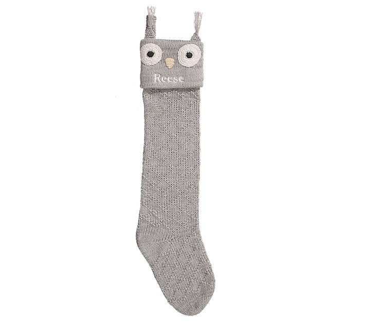 Owl Knit Stocking