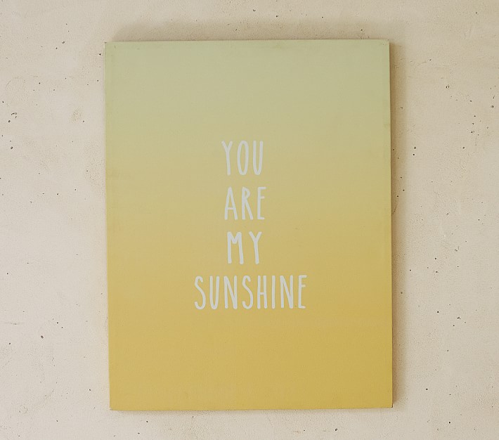 Sunshine Ombre Stretched Canvas Art