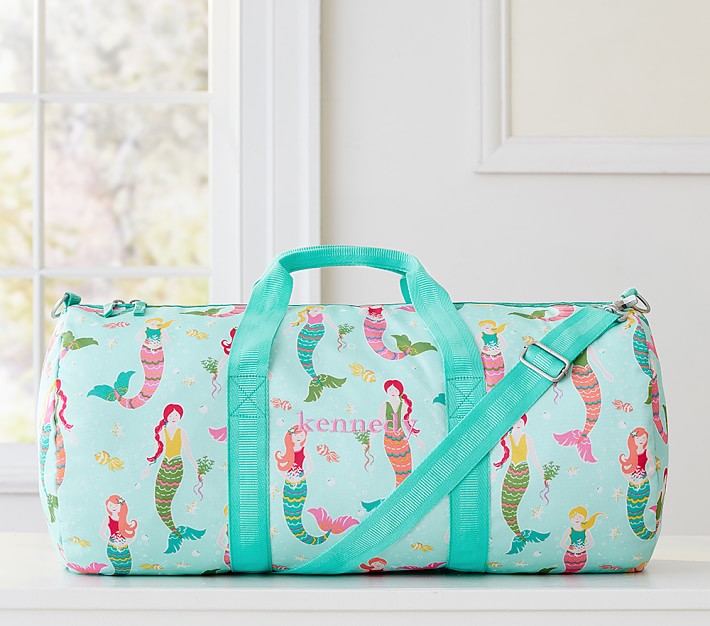 Aqua Mermaid Duffle Bag