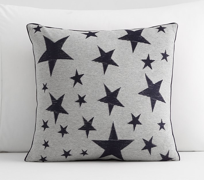 Tyler Sketched Stars Embroidered Pillow