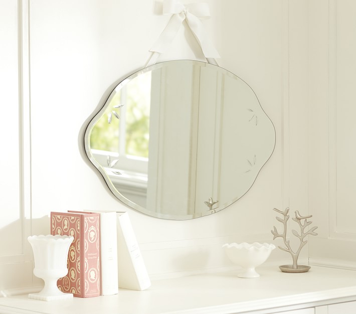 Oval Etched Mirror