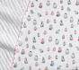 Icy Penguin Organic Flannel Crib Fitted Sheet