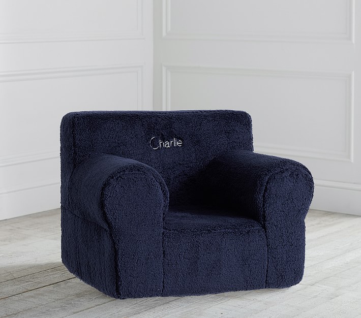 Oversized Anywhere Chair&#174;, Navy Cozy Sherpa